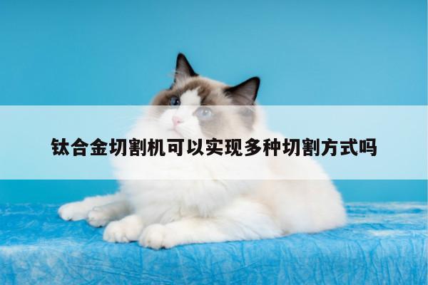 钛合金切割机可以实现多种切割方式吗_ayx爱游戏