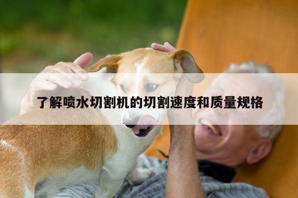 【爱游戏平台】了解喷水切割机的切割速度和质量规格