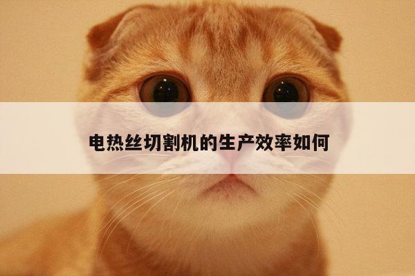 电热丝切割机的生产效率如何【ayx爱游戏】